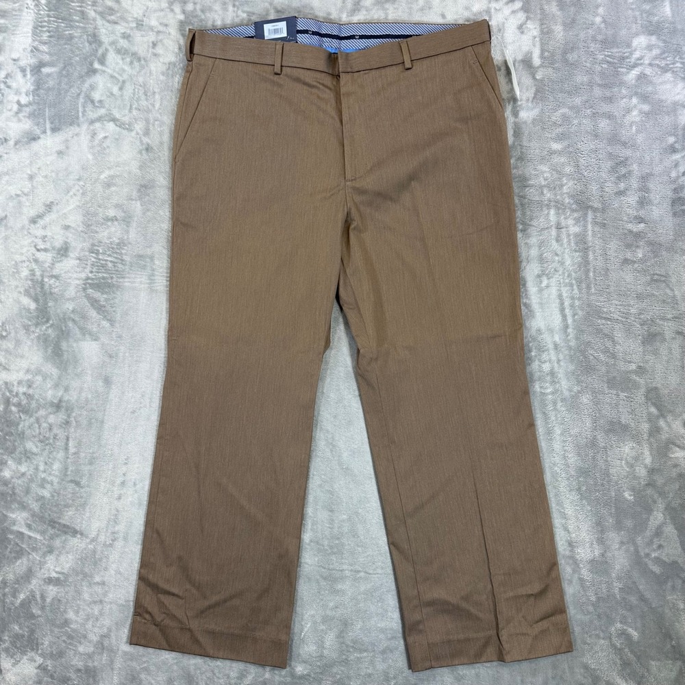 New Gap Straight Fit Chino Pants‎ Mens 40x30 Brown Stressfree Stain Resistant